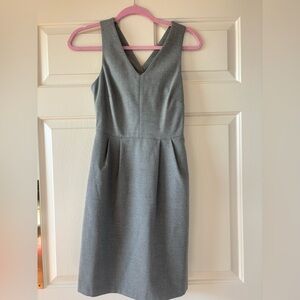NWT Banana Republic grey dress with bow detail